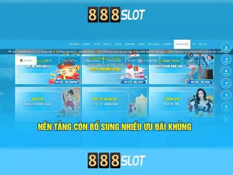 Nhà cái 888SLOT cung cấp nhiều sảnh chơi hấp dẫn