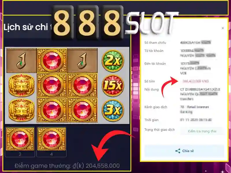 đặc điểm slot 888